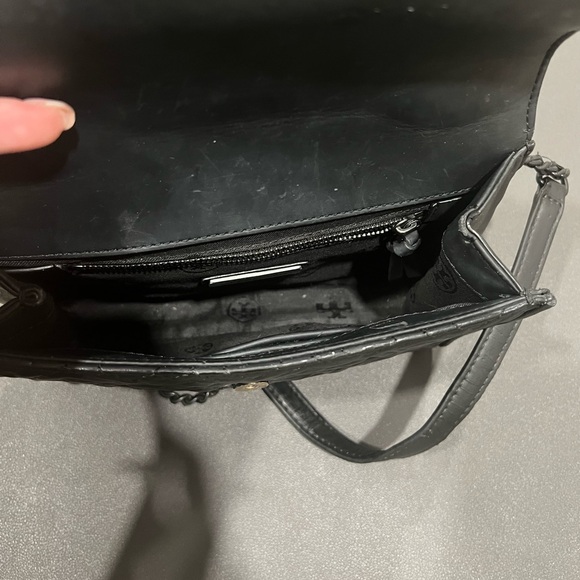 Tory Burch Black Matte Fleming Convertible Bag - Picture 8 of 10